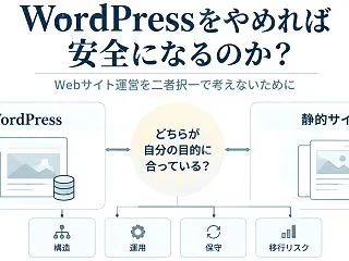 WordPressをやめれば、安全になる…