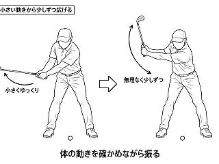 練習の一球目からフルスイングしていません…