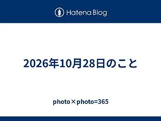 2026年10月28日のこと