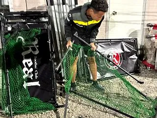 菊ちゃんと福祉マーケットの準備
