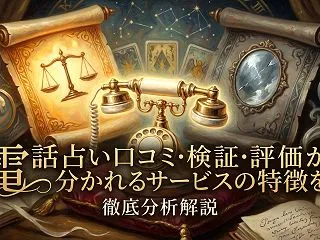 電話占い口コミ検証評価が分かれるサービス…