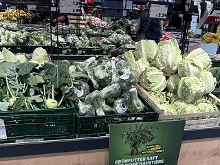 ドイツのキャベツの変化〜野菜売り場の変化