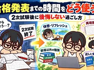 合格発表までの時間をどう使う？2次試験後…