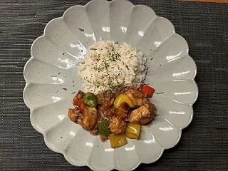 【鶏ささみと野菜の甘酢ソース和え】10月…