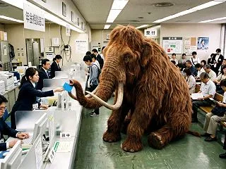 マンモス、２万年繰り下げた年金を解凍直後…
