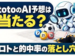 totoのAI予想は当たる？ロトと的中率…