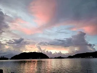 久しぶりの夕焼け