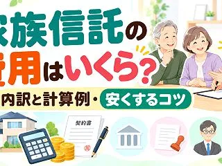 家族信託の費用はいくら？内訳と計算例・安…
