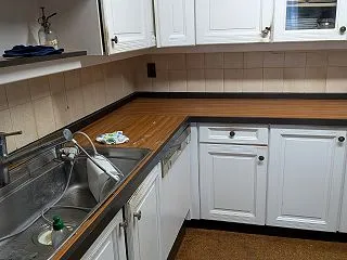 港区元麻布 キッチンカウンター 張替