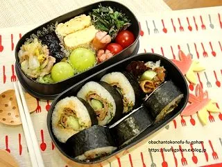 巻き寿司弁当＆豚丼弁当＆白パンサンド朝ご…
