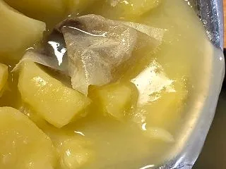 ポテトサラダと茹で汁のお愉しみ