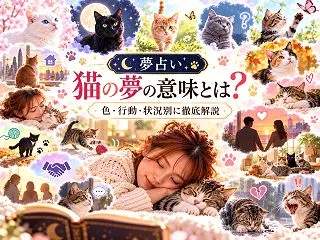 【夢占い】猫の夢の意味とは？色・行動・状…
