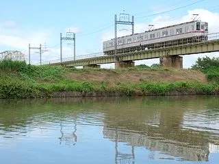 東武佐野線 TOBUの橋梁風景（213）…