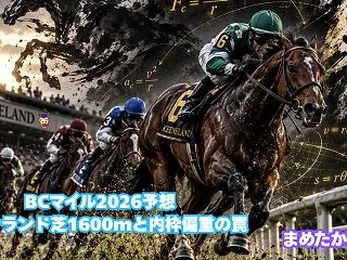 BCマイル2026予想｜キーンランド芝1…