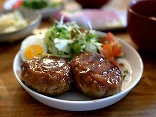 寒天入りのハンバーグ