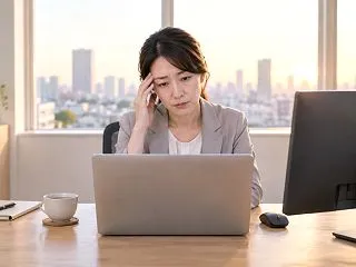 右のこめかみが夕方に痛む原因は？デスクワ…
