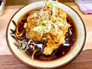 六文そば（中延）ゲソ天そば