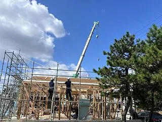 日延しての上棟！