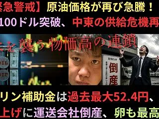原油価格が再び急騰！WTI100ドル突破…