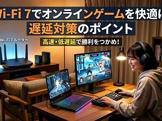 Wi-Fi 7でオンラインゲームを快適に…