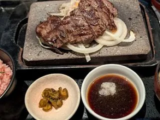 石焼ステーキ贅でランチ！牛ハラミとカイノ…