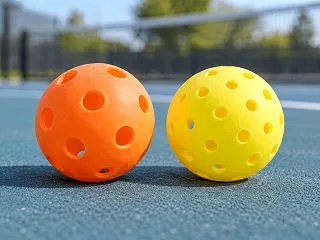ピックルボールのボールは室内用と屋外用で…