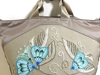 刺繍リメイクバッグ