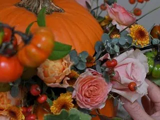 ハロウィン丸ごとカボチャアレンジメント