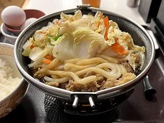 牛すき鍋定食 @すき家