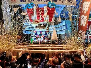【迫力】開口神社 八朔祭 宵宮！新在家濱…