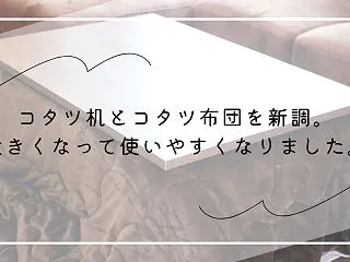 【ニトリ購入品】コタツ机とコタツ布団を新…