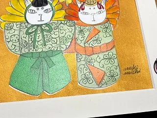 カレンダーの絵、描き終わったー！！！