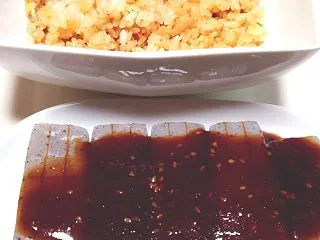 炊き込みご飯と味噌田楽