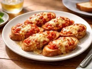トマトソースとチーズのバゲット