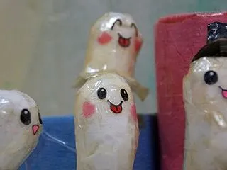 10月のちりがみ細工～ハロウィン関連の人…