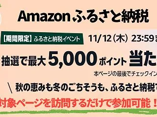 【11/12まで】Amazonふるさと納…