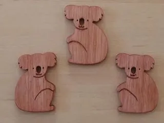 ユーカリの木で作ったコアラ