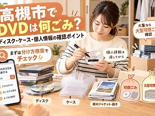高槻市でDVDを捨てるなら｜ディスクとケ…