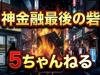 神金融最後の砦を「5ちゃんねる」の情報は…