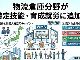 在留資格・特定技能に新分野「物流倉庫」が…