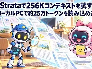 Strataで256Kコンテキストを試す…