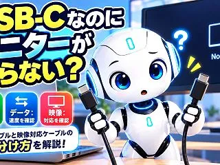 USB-Cなのにモニターが映らない？充電…