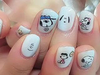 指先に大集合！スヌーピーネイル♪〖6週間…