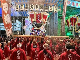 【圧巻】大甲濱ふとん太鼓が登場！開口神社…