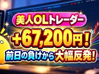 【＋67,200円】デイトレードで前日の…