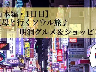 【旅行本編・1日目】1泊2日韓国旅♪初心…