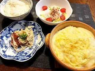 たまにはおやつ手作り＆白菜グラタン