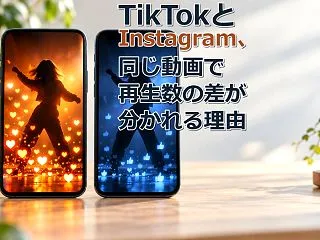 TikTokとInstagram、同じ動…
