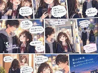 「駅でばったり！お兄ちゃんと帰る夜」