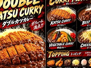 ダブルカツカレー